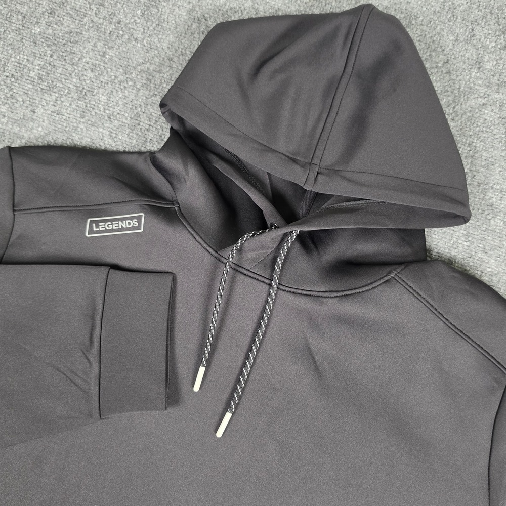 Legends Ultra Hoodie Mens XXL Black LTM2311 Athletic Pullover Sweatshirt NWT